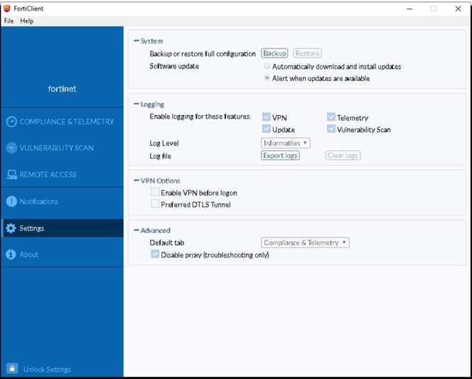 Configure VPN Settings (Optional)