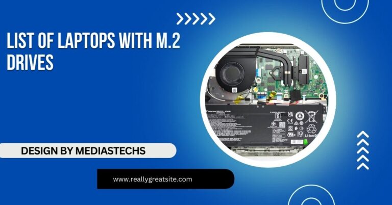 list of laptops with m.2 drives