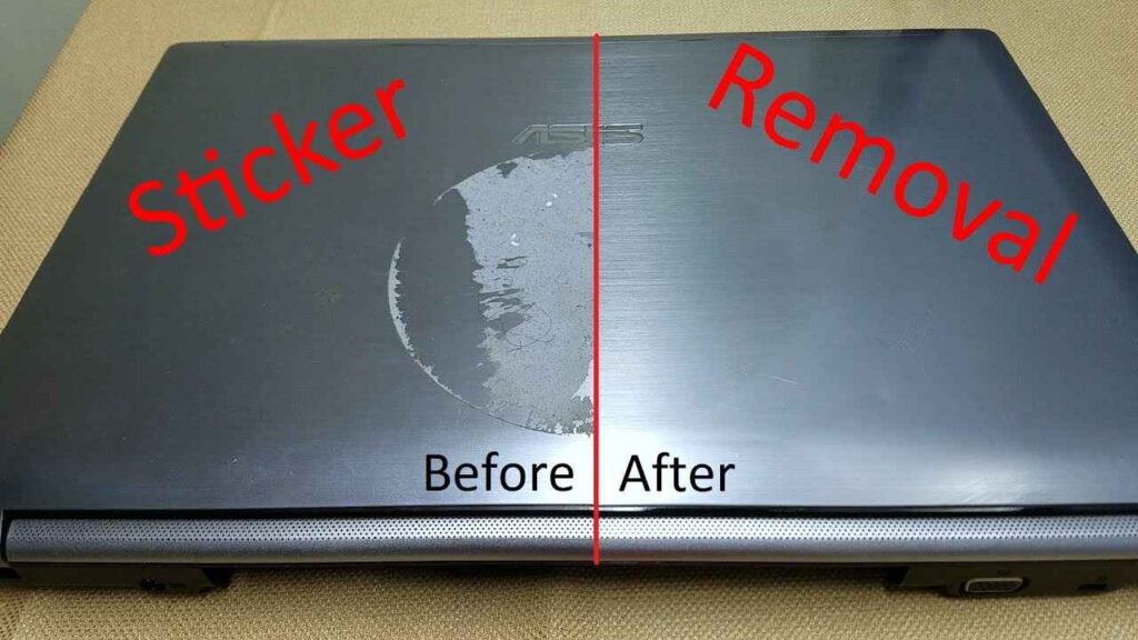 Removing Laptop Stickers Without Damage: